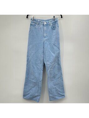 Zara Light Blue Ultra High Rise Wide-Leg Denim Jeans Size 24